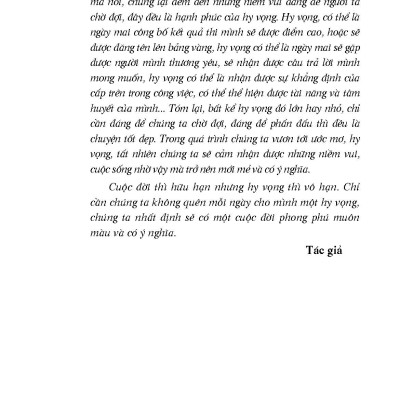 Mỗi Ngày Một Niềm Hy Vọng (Tái bản) 