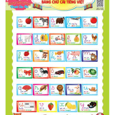 Sách - Bộ tranh treo tường song ngữ 10 chủ đề rõ nét cho bé học thế giới xung quanh - HA