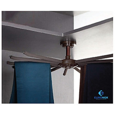 Giá treo đồ xoay bắt đỉnh màu cà phê Coffee-coloured, ceiling-mounted rotating Hanging Rack