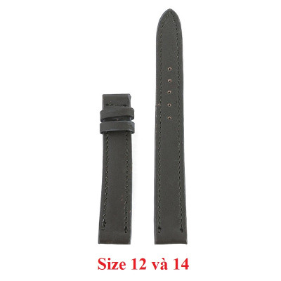 Dây đồng hồ da bò nhiều size màu xám HC8110-24-38