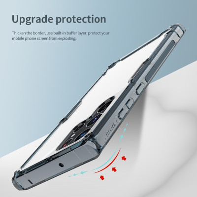Ốp lưng TPU chống sốc cho Samsung Galaxy S24 Plus / S24 Ultra hiệu Nillkin Nature TPU Pro Case (chống chịu mọi va đập bảo vệ các góc, siêu mỏng chỉ 0.6mm) - hàng nhập khẩu