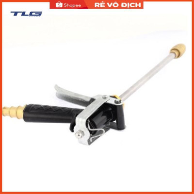 Bộ dây vòi xịt nước rửa xe, tưới cây . tăng áp 3 lần, loại 15m 206318 đầu đồng,cút,nối vàng + tặng đai
