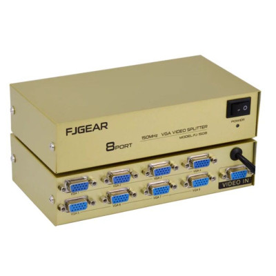 Bộ chia tín hiệu VGA 1 ra 8 FJGEAR FJ-2008 - VGA 1x8 FJ-2008 - Hàng Nhập Khẩu
