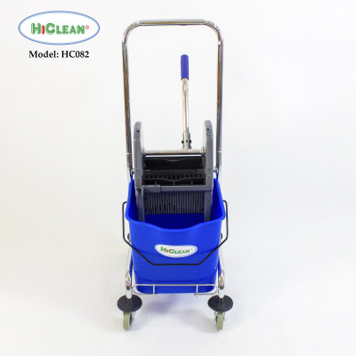 Xe đẩy vắt nước lau nhà HiClean HC082 - 1 xô, dung tích 23L