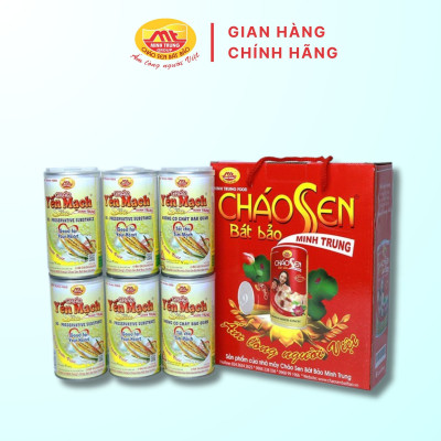 Cháo yến mạch sữa Minh Trung 365g - Cháo YM Sữa 6 (combo 6 lon)