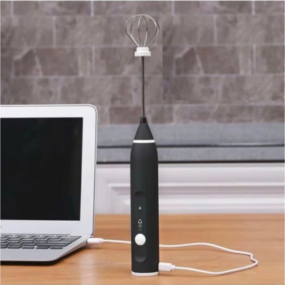 Máy Đánh Trứng, Đánh Sữa Và Tạo Bọt Cafe Cầm Tay Di Động 3 Tốc Độ Sử Dụng Pin Sạc Cao Cấp - Hàng Nhập Khẩu