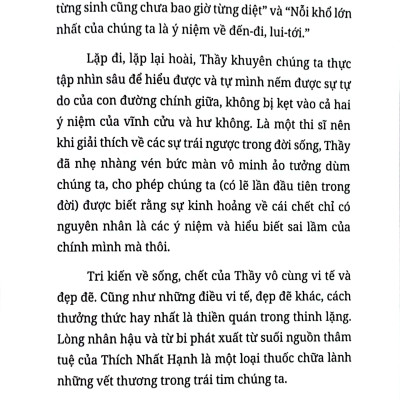 Không Diệt Không Sinh Đừng Sợ Hãi - Bìa Cứng - SGB
