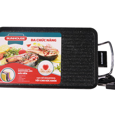 Vỉ nướng điện Sunhouse SHD4607 1500 W - Hàng Chính Hãng 100%