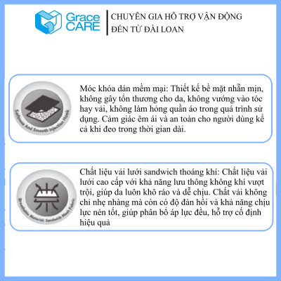 Đai Nẹp Cố Định Ngón Tay Cái Grace Care WS223 – Cố Định, Giảm Đau, Chấn Thương Tay (Dùng Được 2 Tay)