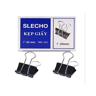 Kẹp tài liệu (kẹp bướm) Size 25mm