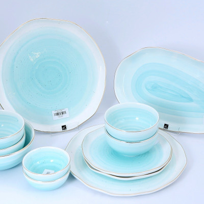 Bát cơm xanh dương chấm bi  11cm SIMPLE  5247X