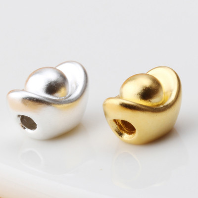 Combo 2 cái charm bạc hình nén vàng - Ngọc Quý Gemstones