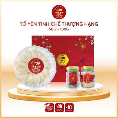 Tổ yến Tinh chế thượng hạng 50 gram Yến Việt Tinh Hoa - Hàng chính hãng