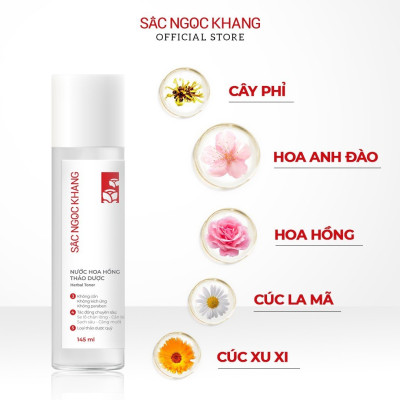 Combo dưỡng da giảm nám: Nước tẩy trang 145ml + Sữa rửa mặt 100g + Nước hoa hồng 145ml + Kem chống nắng 50g + Kem dưỡng da ban đêm 10g + Vi tảo lục 60 viên (Sắc Ngọc Khang)
