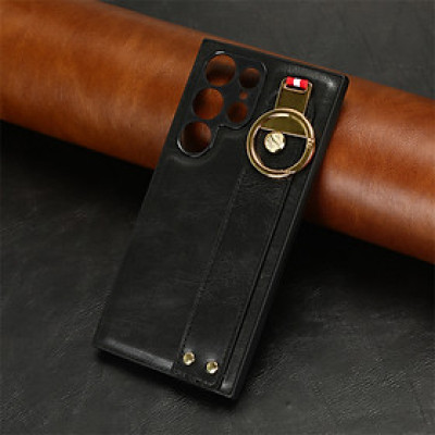 Ốp Lưng Dành Cho Samsung Galaxy S23 Ultra Bằng Da Kai Learther Standing Cover Kèm Dây Da- Hàng Chính Hãng