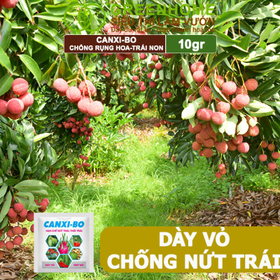 Phân Bón Canxi Bo Greenhome, Viên 10Gr, Tăng Đậu Trái, Chống Rụng Hoa Và Trái Non, Chống Thối Trái