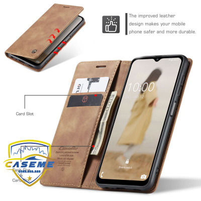 Bao da cao cấp dành cho Samsung A14, Samsung A24, Samsung A34, Samsung A54 dạng ví Caseme - Hàng Nhập Khẩu