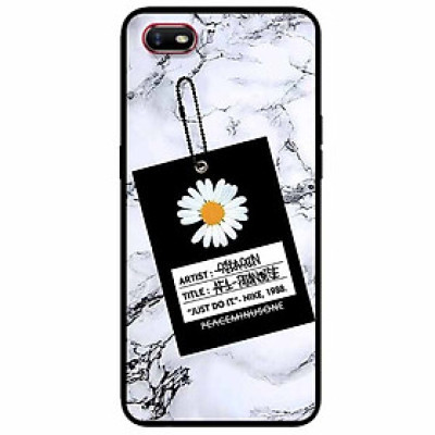 Ốp lưng in cho Realme C2 Mẫu Cúc Nền Đá