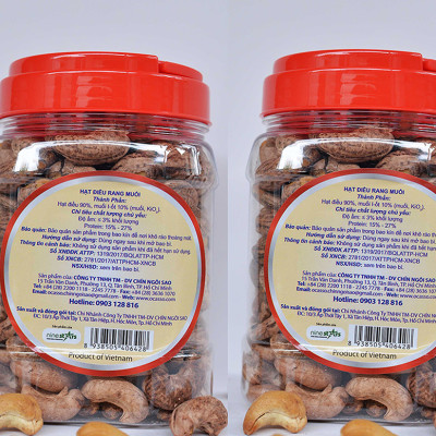 1Kg Hạt Điều Rang Muối Vỏ Lụa Loại A O