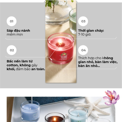 Nến ly mini Yankee Candle - Pink Sands