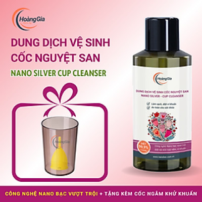 Dung Dịch Vệ Sinh Cốc Nguyệt San Nano Bạc - Làm Sạch, Khử Khuẩn Dịu Nhẹ & An Toàn, Không Kích Ứng