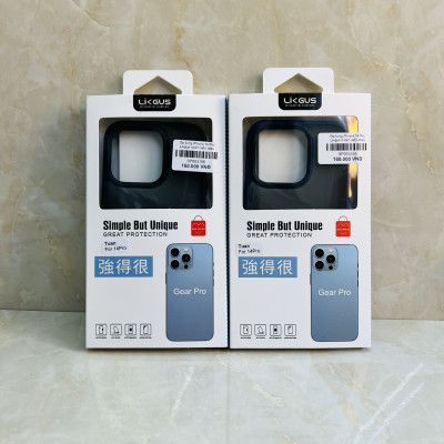 Ốp lưng dành cho iPhone 14 Pro Likgus lưng nhám chống sốc tốt- Hàng chính hãng