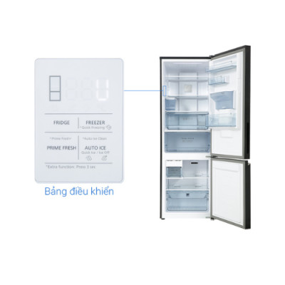 Tủ lạnh Panasonic Vô Hiệu Hóa Vi Khuẩn 325L NR-BV361WGKV - Ngăn Đông Mềm - Lấy Nước Ngoài Kháng Khuẩn - Ngăn Đá Dưới - Hàng chính hãng