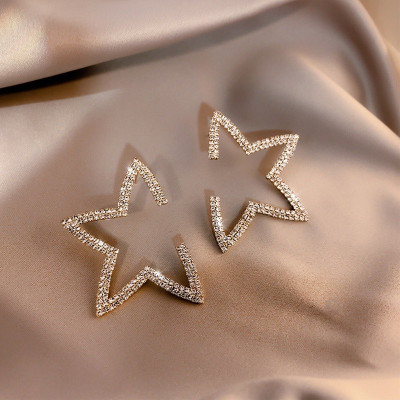 Khuyên tai thời trang nữ sành điệu Ngôi sao Star đá
