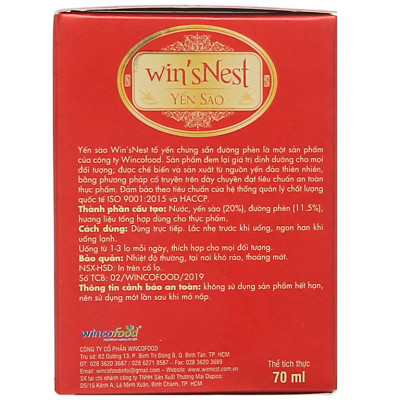 Thùng 72 lọ Yến sào win