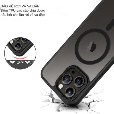 Ốp Lưng Cho IPhone 16 Pro, 16 Pro Max hiệu Likgus Gucase - Chống Bám Vân Tay, Hỗ Trợ Sạc Từ Tính, Ốp chống sốc Mặt Lưng Nhám Mờ Cao Cấp - Hàng nhập khẩu