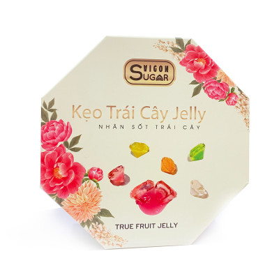 Kẹo kim cương hộp bát giác 150g