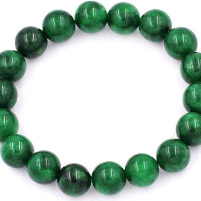 Vòng tay chuỗi hạt Cẩm Thạch Sơn Thủy 10 ly 18 hạt - hợp mệnh Mộc, mệnh Hỏa