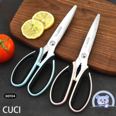 Hàng chính hãng: kéo nhà bếp đa năng GGOMI CUCI GG104. Dùng để cắt thực phẩm nhà bếp, cắt giấy, kẹp bóc hạt...