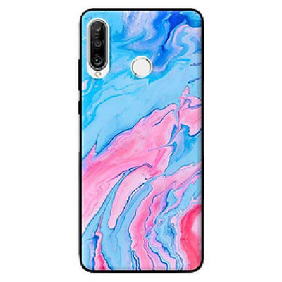 Ốp in cho Huawei P30 Lite Đá Xanh Hồng - Hàng chính hãng