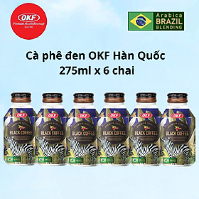 Cà phê đen OKF Hàn Quốc 275ML x 6 chai