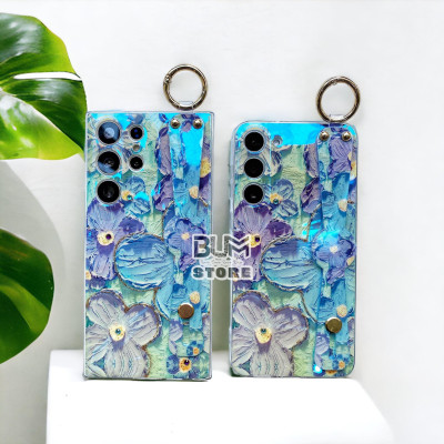 Ốp Lưng Cho Galaxy S25 Ultra / S24 Ultra / S23 Ultra / S23 PLus / S22 Ultra / S22 Plus / S21 Ultra / S21 Plus / Note 20 Ultra / Note 20 / Note10 Plus / Note 10 Hoa Màu Sơn Nước Đính Dây