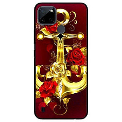 Ốp lưng dành cho Realme C21Y - C25Y mẫu Neo Vàng Nền Đỏ