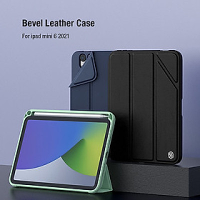 Bao da cho iPad Mini 7 Nillkin Bevel Leather Case (Có khe cắm bút Apple Pencil) - Hàng Nhập Khẩu