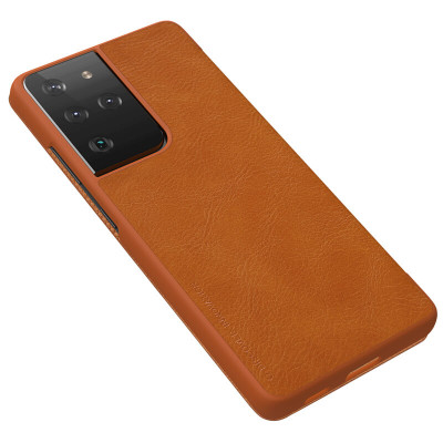 Bao da dành cho Samsung Galaxy S21 Plus Nillkin QIN có ngăn đựng thẻ - Hàng Chính Hãng