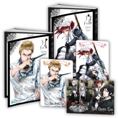 Bộ Manga Hắc Quản Gia - Tập 21 + Tập 22 (Bộ 2 Cuốn) - Tặng Kèm 2 Black Card + Card Nhựa