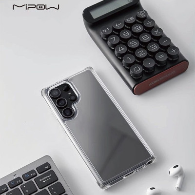 Ốp lưng trong suốt Mipow Tempered Transparent Samsung Galaxy S25 Ultra, Nguyên Liệu Bayer Germany chống ố vàng, chống sốc_ Hàng Chính Hãng