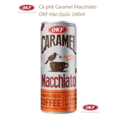 Cà phê Caramel Macchiato 240ml OKF HÀN QUỐC x 30 lon