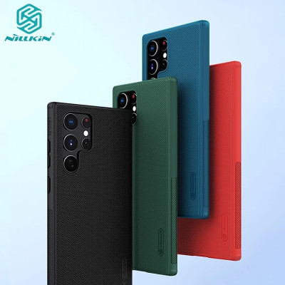 Ốp Lưng Dành Cho Samsung Galaxy S23 Ultra, S23 Plus Hiệu Nillkin Nhựa Sần Viền Dẻo Chống Sốc-Hàng Chính Hãng