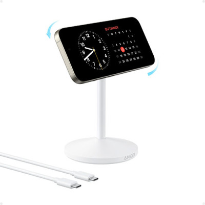 Đế sạc Anker MagGo Wireless USB-C 15W Charge.Stand A25X1 - Hàng chính hãng