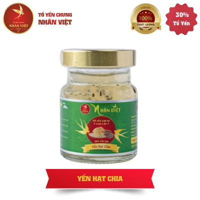 Lốc 6 Hũ Yến Sào Chưng Hạt Chia Nhân Việt 30% Yến 70ml/Hũ