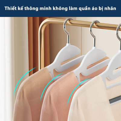 Móc Treo Quần Áo Chống Trượt Xoay 360 Đa Năng Chất Liệu Nhựa Cao Cấp Bền Bỉ Chịu Được Vật Nặng, Mắc Áo Nhựa - Giao Màu Ngẫu Nhiên