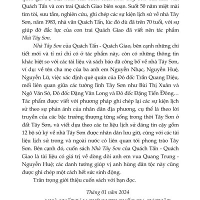 Nhà Tây Sơn (bản in 2024)