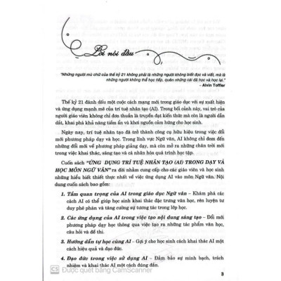 Ứng dụng trí tuệ nhân tạo (AI) trong dạy và học môn ngữ văn (dành cho giáo viên và học sinh) HA