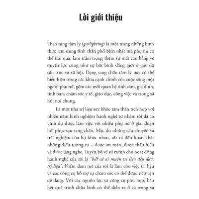 Chữa Lành Tổn Thương Hậu Thao Túng Tâm Lý