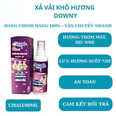 Xịt Thơm Quần Áo - Nước Xả Vải Khô Lưu Hương Bền Lâu Chai 100ml - Giao Màu Ngẫu Nhiên
